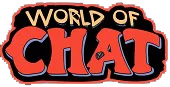 Logo World of Chat in bright bold text